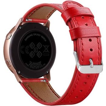 Eternico Leather Band universal Quick Release 20mm červený (AET-SMQRLEA25R-20)