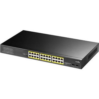 CUDY 24-Port Gigabit PoE+ Switch with 2 SFP ports 300W (GS1028PS2)