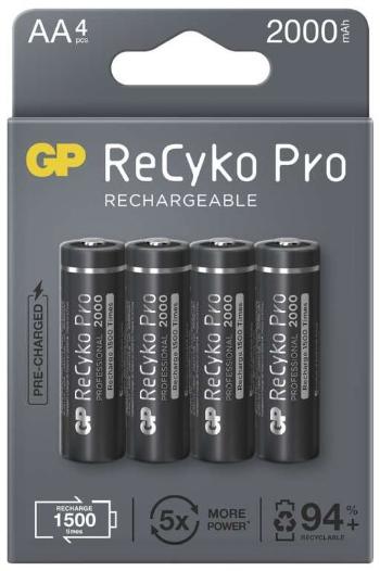 Tölthető elem GP ReCyko Pro Professional AA (HR6), 4 db