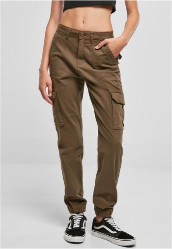 Urban Classics Ladies Cotton Twill Utility Pants olive - 28