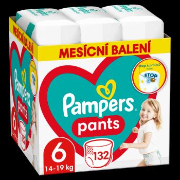 Pampers Pants vel. 6 Monthly Pack 14-19 kg plenkové kalhotky 132 ks