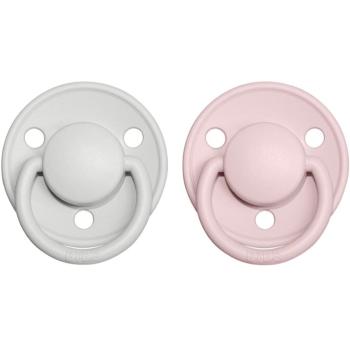 BIBS De Lux Natural Rubber Size 2: 6+ months dudlík Haze / Blossom 2 ks