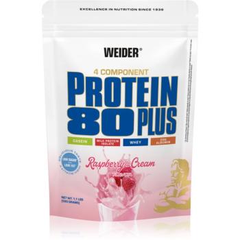 Weider Protein 80 Plus syrovátkový protein s aminokyselinami příchuť Raspberry - Cream 500 g