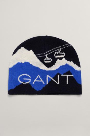 ČEPICE GANT GRAPHIC BEANIE EVENING BLUE