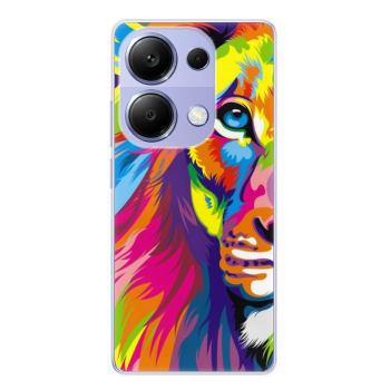 Odolné silikonové pouzdro iSaprio - Rainbow Lion - Xiaomi Redmi Note 13 Pro