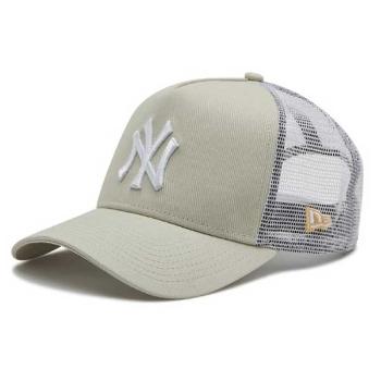 Pánská kšiltovka NEW ERA 940 Af trucker MLB League essential NY cap Beige - UNI