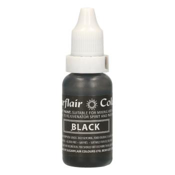 Cakesupplies Tekutá barva Black - Černá 14 ml