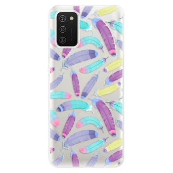 Odolné silikonové pouzdro iSaprio - Feather Pattern 01 - Samsung Galaxy A02s