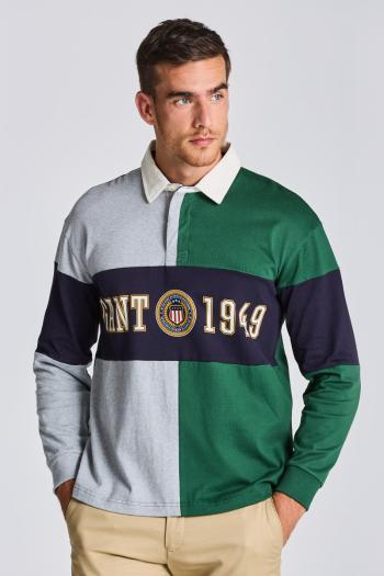 POLOKOŠILE GANT D1. CREST SHIELD RUGGER FOREST GREEN