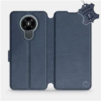 Flipové pouzdro na mobil Nokia 3.4 - Modré - kožené -   Blue Leather (5903516408634)