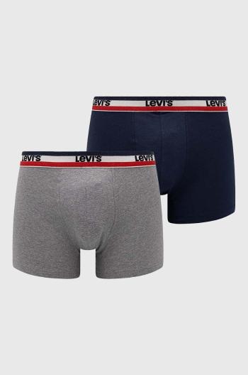 Boxerky Levi's 2-pack pánské, tmavomodrá barva, 37149.0815-002