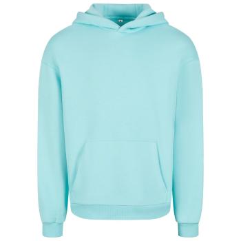 Build Your Brand Hebká pánská mikina přes hlavu Fluffy - Beryl blue | 2XL