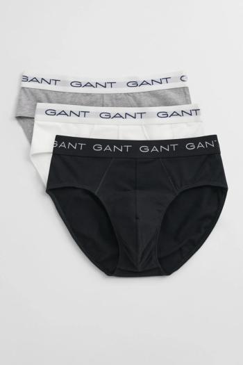 SPODNÍ PRÁDLO GANT BRIEF 3-PACK LIGHT GREY MELANGE