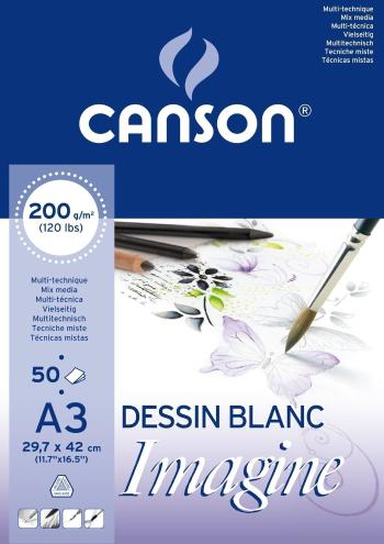 Canson Pad Imagine Skicár A3 200 g White