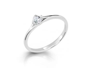 Cutie Diamonds Třpytivý prsten z bílého zlata s briliantem DZ6721-2957-10-X-2 62 mm
