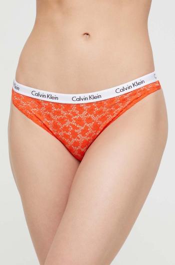 Kalhotky brazilky Calvin Klein Underwear oranžová barva