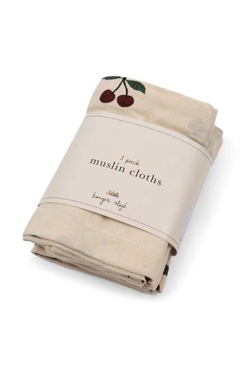 Dětská plenka Konges Sløjd 3 PACK MUSLIN CLOTH GOTS 3-pack KS101370