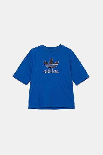 Detské bavlnené tričko adidas Originals s nášivkou, JV8557