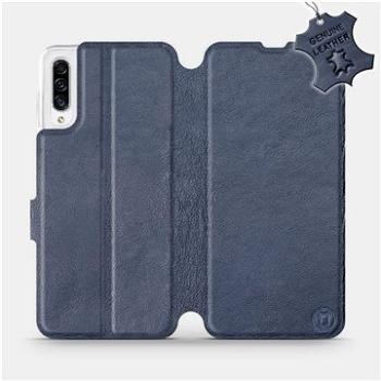 Flip pouzdro na mobil Samsung Galaxy A30s - Modré - kožené -   Blue Leather (5903516062928)