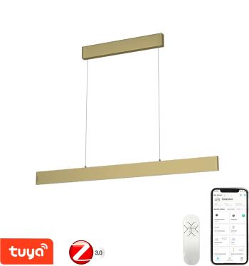 LED lámpa Immax NEO LISTON Smart Szabályozható csillár 118cm 18W arany Zigbee 3.0