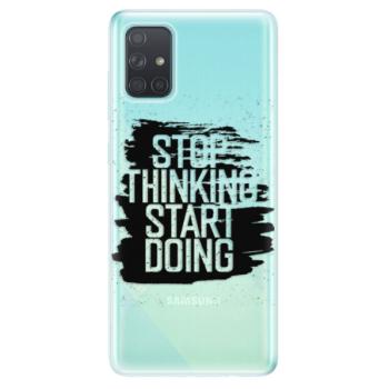 Odolné silikonové pouzdro iSaprio - Start Doing - black - Samsung Galaxy A71