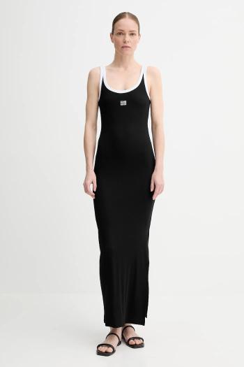 Šaty Gestuz čierna farba, maxi, priliehavé, 10910276