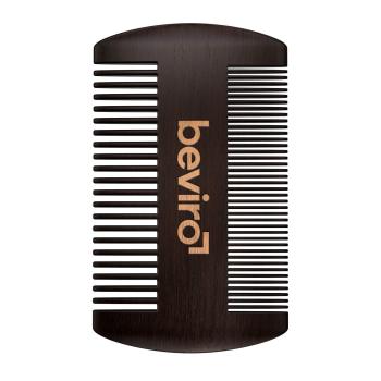 Beviro Hřeben na vousy z hruškového dřeva (Beard Comb)