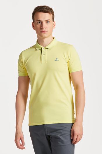 POLOKOŠILE GANT CONTRAST COLLAR PIQUE SS RUGGER CLEAR YELLOW