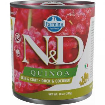 Konzerva N&D Quinoa Dog Skin&Coat Duck 285g