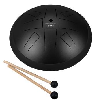 Sela 10" Melody Tongue Drum Black (kicsomagolt)