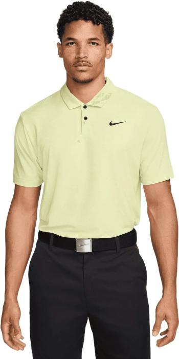 Nike Dri-Fit Tour Heather Mens Light Lemon Twist/Black L Polo košile