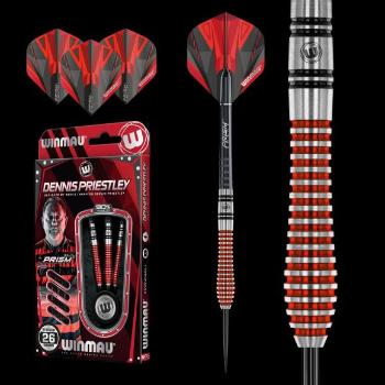 Winmau steel szett Dennis Priestley 90% wolfram 26g