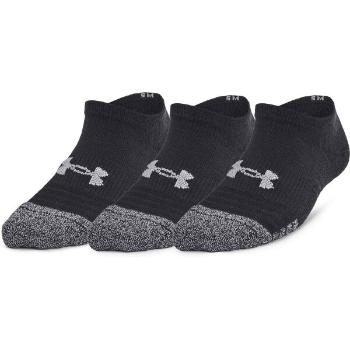 Under Armour HEATGEAR 3PK NO SHOW Dětské ponožky, černá, velikost