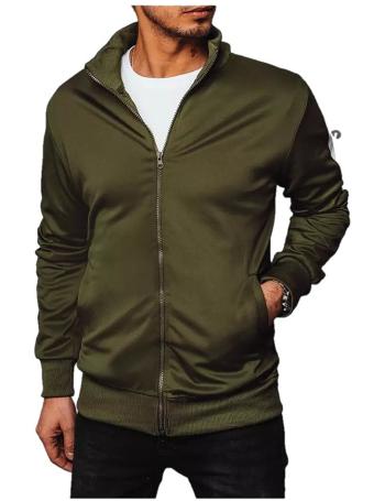 Khaki basic mikina na zip vel. 2XL