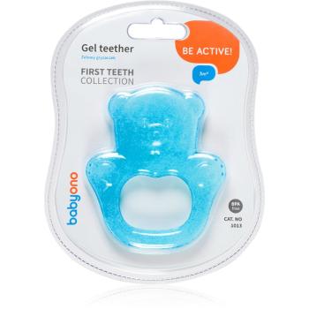 BabyOno Be Active Gel Teether kousátko Blue Bear 1 ks