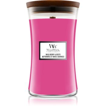 Woodwick Wild Berry & Beets vonná svíčka s dřevěným knotem 609,5 g