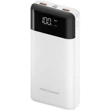 AlzaPower Parade 30000mAh Power Delivery (18W) bílá (APW-PBPA30PW)