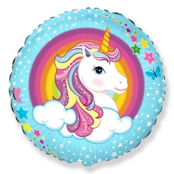 Balón foliový Jednorožec - Unicorn 45 cm - Flexmetal