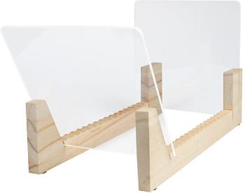 Muziker Natural Pine Wood Stolní stojan na LP desky Natural