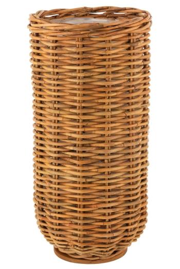 Vysoký kulatý ratanový květináč Rattan honey - Ø51*109 cm 15787