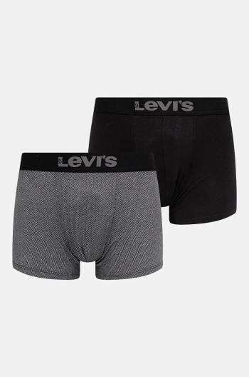 Boxerky Levi's 2-pack pánské, černá barva, 37149-1029