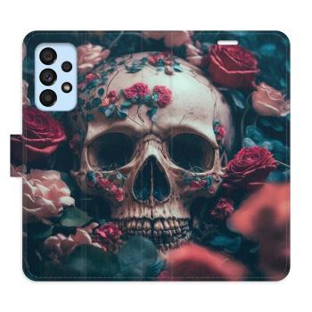 Flipové pouzdro iSaprio - Skull in Roses 02 - Samsung Galaxy A53 5G