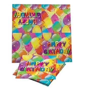 Obrúsky Happy Birthday – narodeniny – 33 × 33cm – 20 ks (5907667289005)