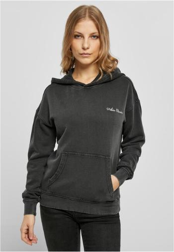 Urban Classics Ladies Small Embroidery Terry Hoody black - XS