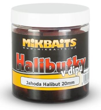 Mikbaits pelety halibutky v dipu 20 mm 250 ml - jahoda halibut