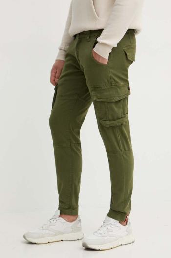 Kalhoty Alpha Industries Army Pant pánské, zelená barva, ve střihu cargo