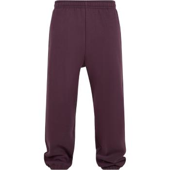 Build Your Brand Hebké pánske tepláky Fluffy - Slivková | XL