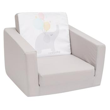 Fotoliu extensibil New Baby Elephant , gri, gri