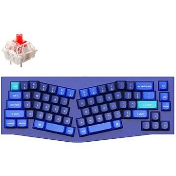 Keychron QMK Q8 65% Ergonomic Gateron G Pro Hot-Swappable Red Switch Mechanical, Blue - US (Q8-J1)