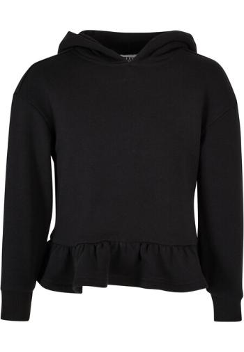 Urban Classics Girls Organic Volants Hoody black - 122/128